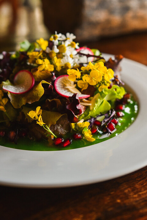 Farm-to-table ingredients from Dwarika's organic farm