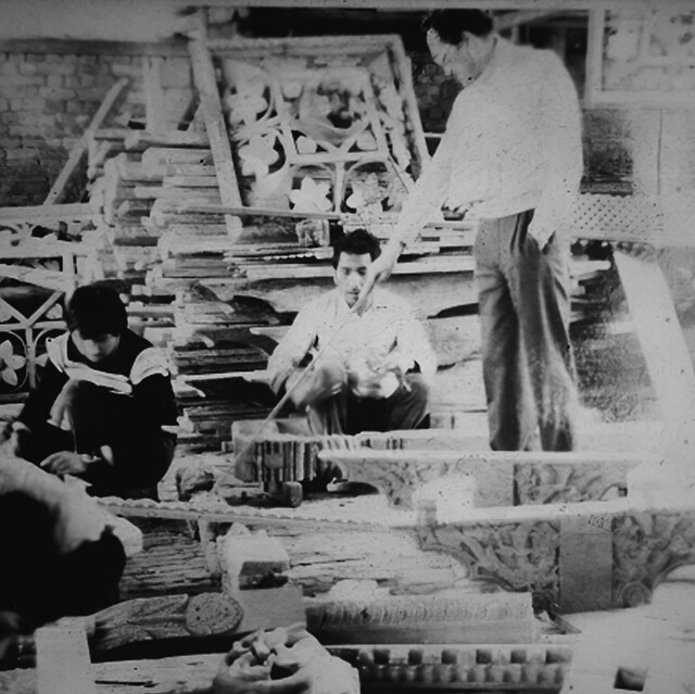 Dwarika Das Shrestha at Hotel's Restoration Workshop (1969)