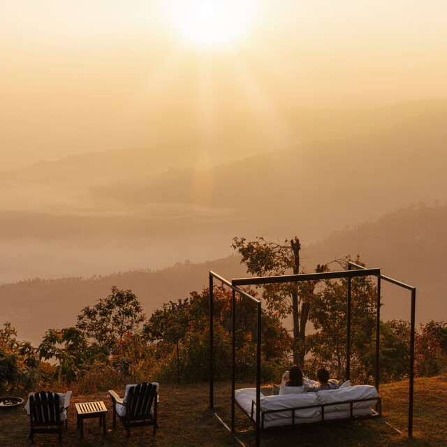 Sunrise at Dwarika's Sanctuary