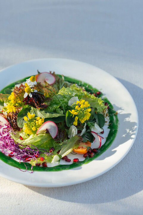 On the plate, the landscape still shows &mdash; colours, textures, and seasons intact.