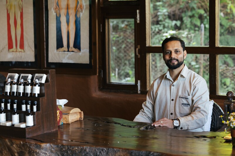 Ayurvedic consultation with practitioner