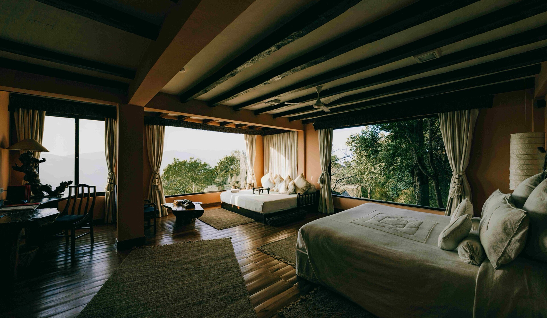 Architectural detail in The Suite at Dwarika's Sanctuary