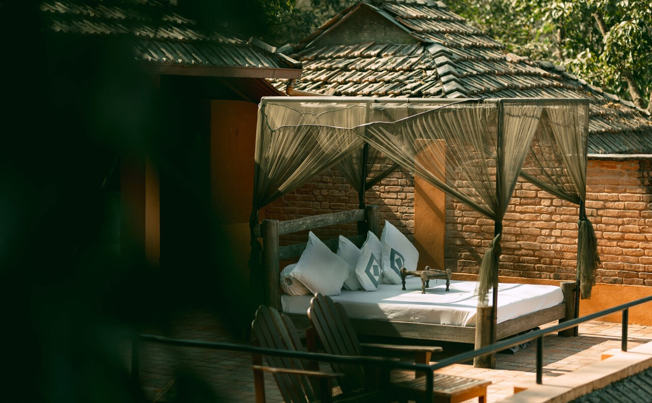 The Suite terrace at Dwarika's Sanctuary