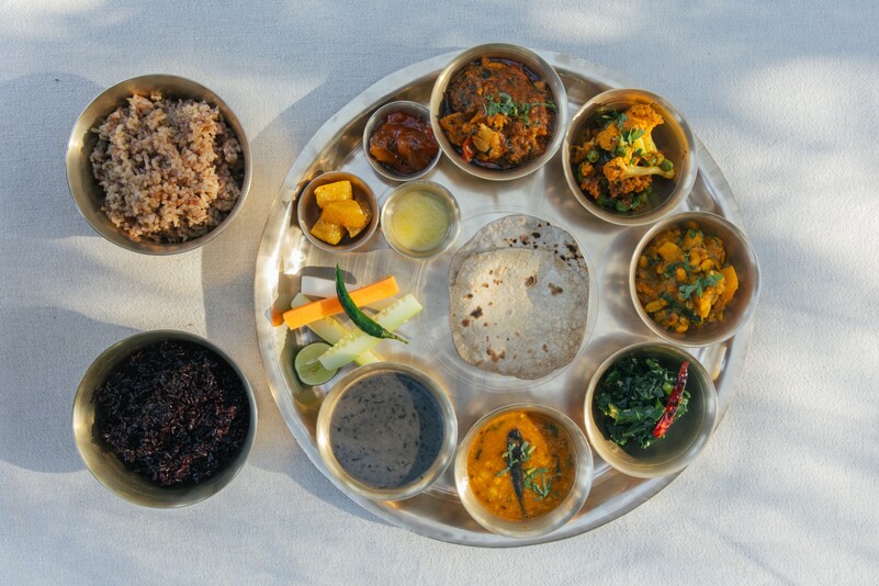 Nature's Flavours restaurant at Dwarika's Sanctuary