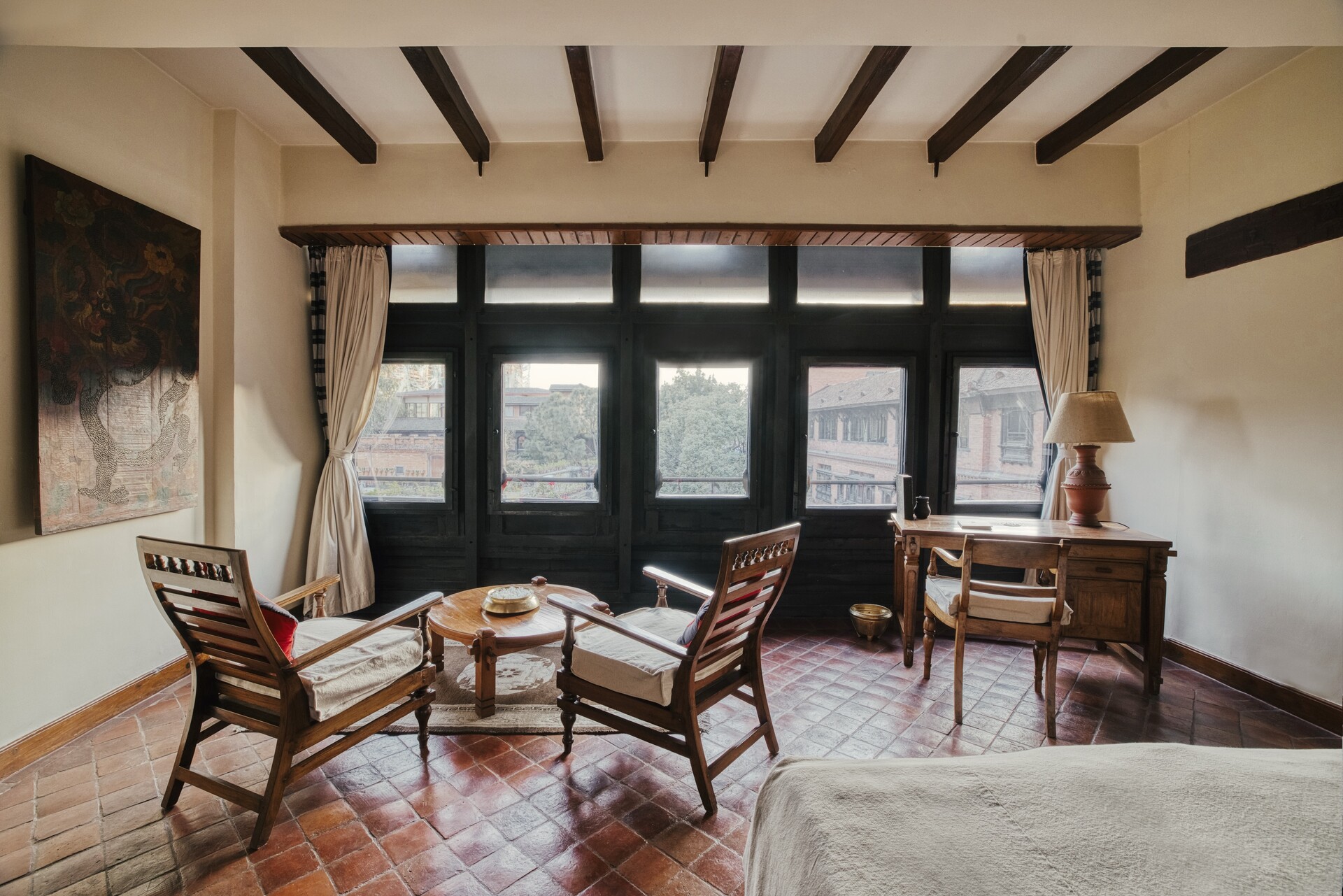 Heritage Deluxe room at The Dwarika's Hotel