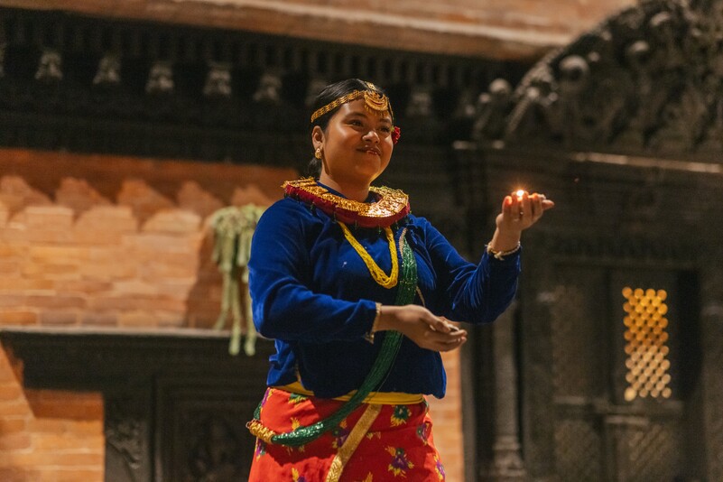 Cultural experience at The Dwarika's Hotel